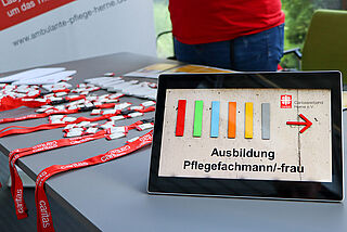 Caritas-Stand Ausbildungsmesse 2023