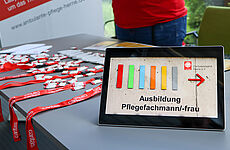 Caritas-Stand Ausbildungsmesse 2023