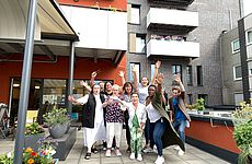 Fröhliches Grillfest der Caritas-Senioren-WG